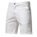 Shorts de algodón para hombre con cintura elástica Shorts casuales 100% algodón con bolsillos Shorts casuales cómodos para verano 2