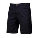 Shorts de algodón para hombre con cintura elástica Shorts casuales 100% algodón con bolsillos Shorts casuales cómodos para verano 1