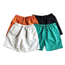 Shorts de bain pour hommes à cordon de serrage unis en polyester à séchage rapide pour la plage, la piscine et les vacances 3