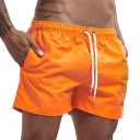 Shorts de bain pour hommes en polyester unis avec inscription Jordan à cordon de serrage pour l'été à la plage ou à la piscine 14