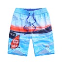 Shorts de playa para niños con estampado marino J1326 2