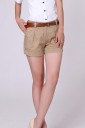 Shorts en coton pour femmes avec ceinture J1078 5