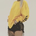 Shorts en jean noirs pour femmes 4