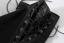 Shorts en simili cuir pour femmes A720 3