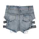 Shorts in denim da donna 7