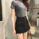 Shorts pour femmes taille haute A717 6