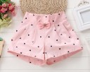 Shorts pour filles avec des cœurs et un nœud J887 5