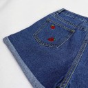 Shorts vaqueros de mujer con mariquitas J1084 9