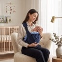 Shoulder Baby Carrier Wrap for Newborns and Infants Breathable and Comfortable Adjustable Strap Lying and Sitting Position 4