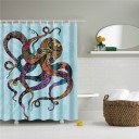 Shower Curtain with Octopus 4