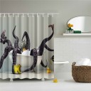 Shower Curtain with Octopus 8