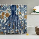 Shower Curtain with Octopus 10
