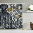 Shower Curtain with Octopus 11