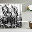 Shower Curtain with Octopus 12