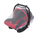 Siatka przeciw owadom na fotelik samochodowy i wózek z pętlami 43×50 cm poliester ochronna moskitiera dla dzieci do użytku na zewnątrz 1