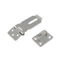 Sicherheitsriegel mit Öse 105 × 39 mm Edelstahl flaches Design Montagematerial für Türen Tore Schränke 4