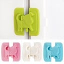 Sicherheitsverschluss für Möbel und Kühlschrank 2 Stk. Kinderschloss für Schranktüren in Form eines Hundes Material Kunststoff Maße 6 x 6 cm 5