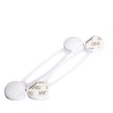 Sicherheitsvorrichtung für Schränke und Geräte 5 Stück Flexibles Band mit selbstklebenden Unterlagen Kunststoff ABS und PE 16,3 x 3,4 cm 2