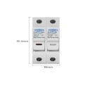 Sicherungshalter DC 36 x 85,5 mm 2-polig 1000 V für solarphotovoltaische Systeme TOMZN TOPV-30 Hochspannungsbasis Schutz FV gpV 2