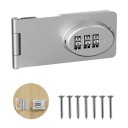 Sicurezza per bambini per mobili con codice a 3 cifre 40 × 89,1 × 17 mm in metallo argento per porte di armadi e cassetti 2