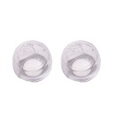 Sicurezza per bambini per pulsanti di forno e piano cottura 2 pz Coperchio trasparente con coperchio a ribalta Policabonato 7,5 x 4,8 cm 1