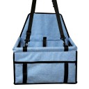 Siège auto de voyage pliable pour chiens et chats Taille universelle avec ceinture de sécurité pour les sièges avant et arrière 6