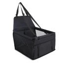 Siège auto de voyage pliable pour chiens et chats Taille universelle avec ceinture de sécurité pour les sièges avant et arrière 4