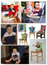 Siège de sécurité portable pour chaise pour petits enfants Harnais en tissu avec sangles d'épaule Pliable dans un sac Capacité jusqu'à 16 12