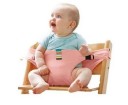 Siège de sécurité pour chaise pour petit enfant Harnais en tissu avec ouvertures pour les jambes Sangles ajustables avec boucles Polyester 48 x 3