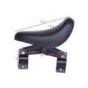 Siège enfant pour vélo avec guidons et pédales 23,5 × 10,5 cm double fixation repose-pieds pliable noir pour rouler avec un enfant 4