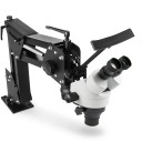 Sieraden stereomikroscoop 53,3 x 68,6 x 17,8 cm met zoom van 0,7x tot 4,5x witte kop en meervoudige arm voor het zetten van stenen 1