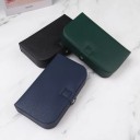 Sieradenkoffer met organizer voor ringen, oorbellen en kettingen 19,5 × 11 × 4,5 cm van kunstleer gekleurde opbergdoos voor sieraden 16