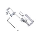 Sifflet turbo argenté pour échappement L 108,5 × 29,5 mm Simulateur universel du son turbo tube à sifflet en aluminium accessoire de tuning pour tous 1