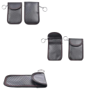 Signal Blocking Key Fob Case, Black, PU Leather for Skimming Protection 4