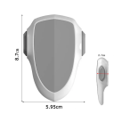 Siguranța pentru ușile cuptorului cu rotire de 180° Zăvor de siguranță autoadeziv pentru cuptor 8,7 x 5,95 x 2,7 cm Protecție pentru copii 3