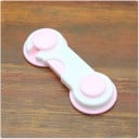 Siguranță pentru ușile dulapurilor 5 buc. Lacăt din două piese cu capete rotunde Pad-uri autocolante din spumă Plastic Dimensiune 9,5 4
