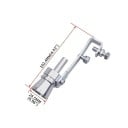 Silbato turbo plateado para escape M 102,4 × 24,5 mm Simulador universal del sonido del turbo tubo de silbato de aluminio accesorio de tuning 2
