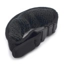 Silenciador de cuerdas de guitarra de 19 cm con correa de velcro negra para eliminar resonancia y silenciador de trastes para guitarra eléctrica y bajo. 3