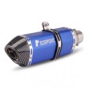 Silenciador de escape para moto 370 mm Universal Slip-on 51 mm Com DB killer Aparência em carbono da extremidade Para motociclos 8
