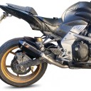 Silenciador de escape para moto 370 mm Universal Slip-on 51 mm Com DB killer Aparência em carbono da extremidade Para motociclos 4