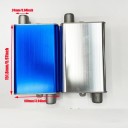 Silenciador Recto 157 x 74,4 x 24 mm Acero Inoxidable Punta Trasera Universal para Automóvil 2