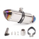 Silenzatore finale per moto 370 mm Universale Slip-on 51 mm Con DB killer Aspetto in carbonio 16