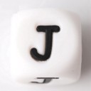 Silicone Alphabet Beads - 100 pcs 10