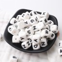 Silicone Alphabet Beads - 100 pcs 29