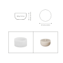 Silicone Candle Mould 6.7 × 3.5 cm Round Low Mould for Casting Wax Resin Soap Decorations 2