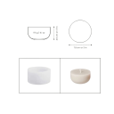 Silicone Candle Mould 7.8 x 4.5 cm Round Deep Mould for Casting Wax Resin Soap Decorations 2