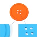 Silicone Coaster in the Shape of a Button 5 Pieces 9