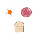 Silicone Coasters in the Shape of Food 3 pcs 3