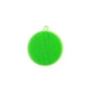 Silicone Dish Brush Round Cleaning Sponge with Hanging Loop Flexible Silicone with Bristles For Plates and Pots Diameter 10.5 cm 5