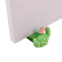 Silicone Door Stop 9.3 x 2.6 x 4.5 cm Green Cactus Wedge Stopper Against Drafts Cushioning Block for Doors Home Office Children's Room 3